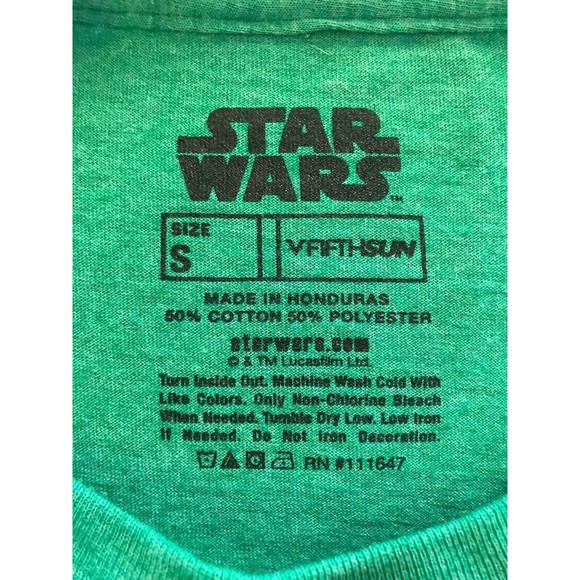 Y2K Retro Star Wars Yoda "Presents Are The Way" T-Shirt Green Unisex Size Small - Picture 3 of 5